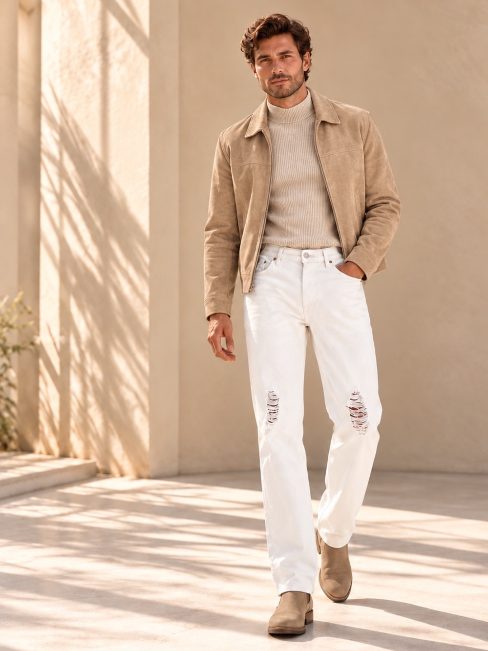 Levi’s 501 Distressed White Straight Jeans Button Fly Sz 32x32
